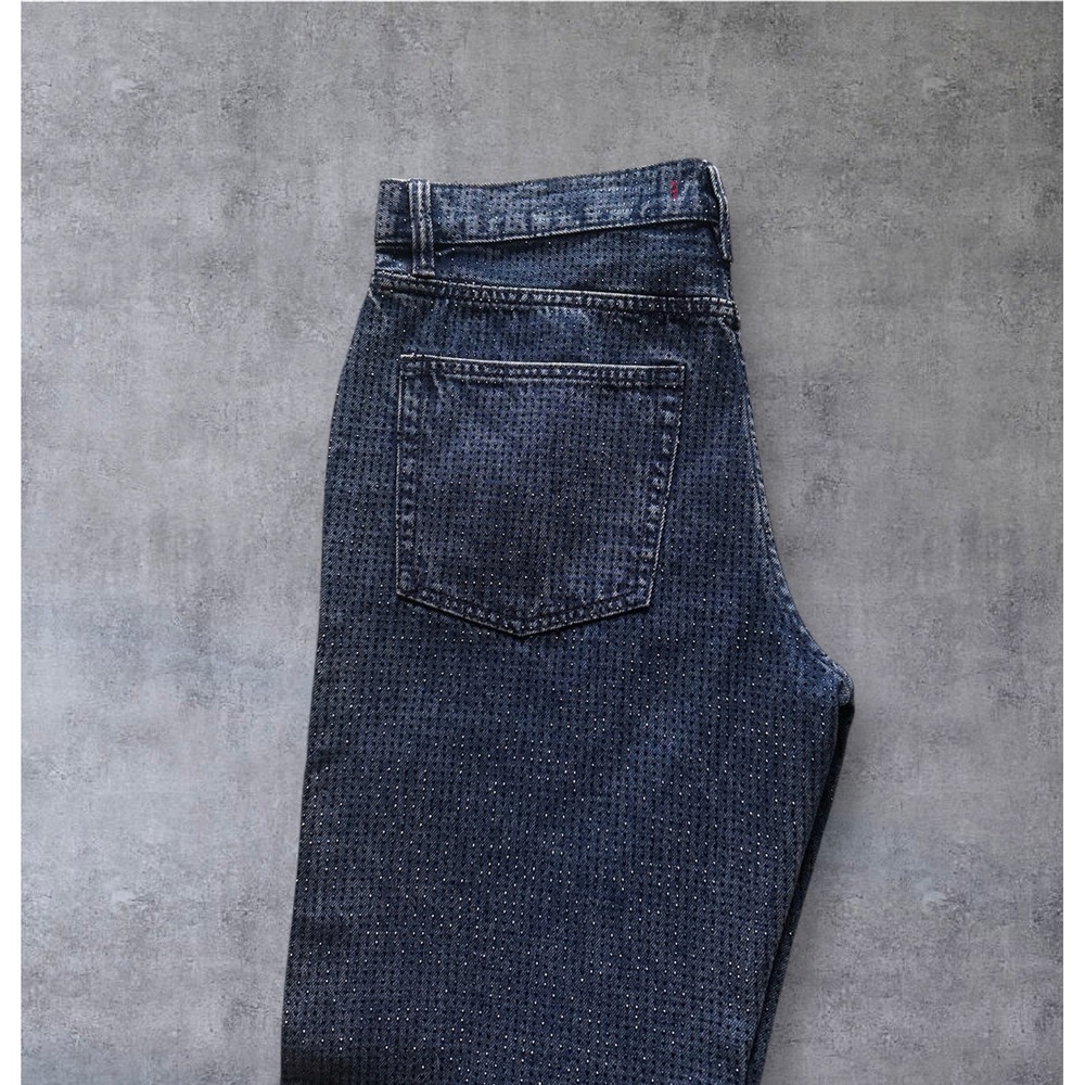 Zara Dark Blue Rhinestone Jeans Size 10